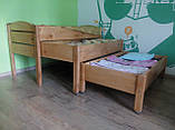 Ліжко дитяче 3-х ярусне розсувне дерев'яне, фото 3
