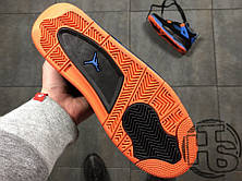 Жіночі кросівки Air Jordan 4 IV Retro Cavs Black/Orange Blaze/Old Royal 308497-027, фото 4
