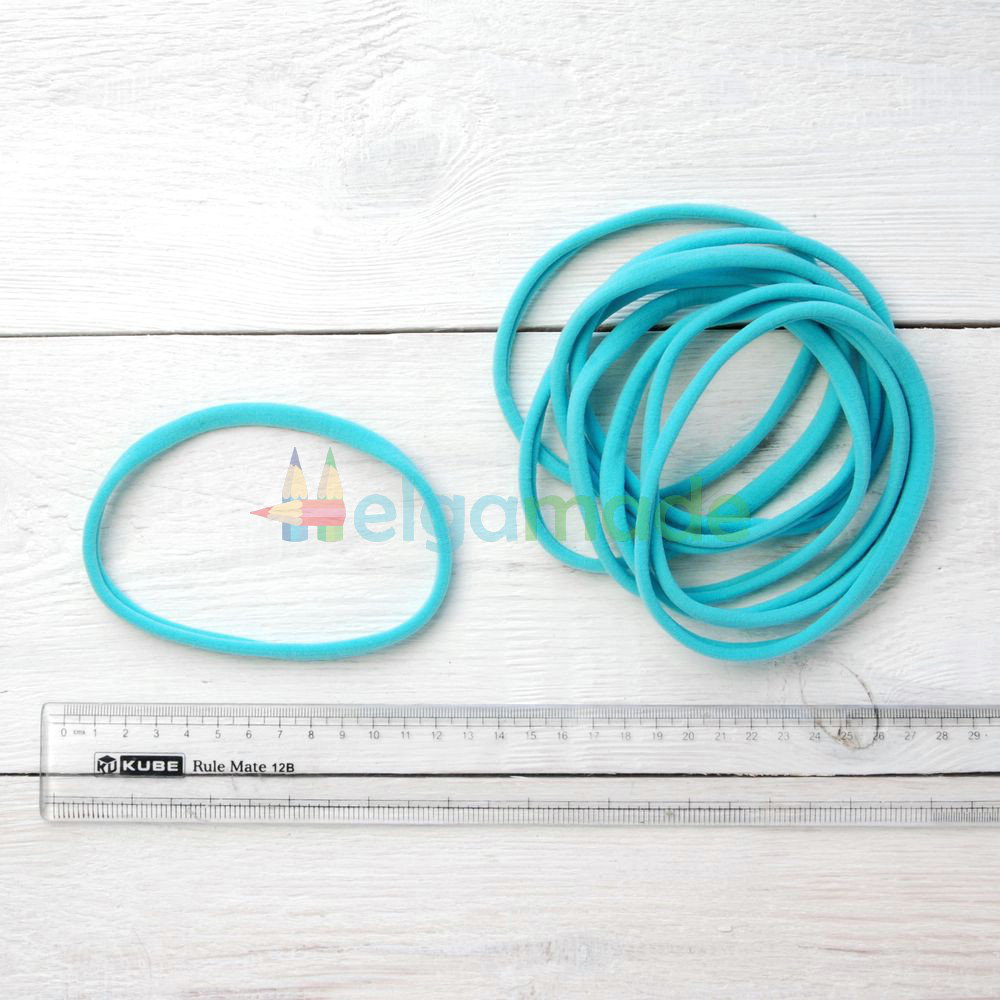 Пов'язка безшовна еластична One size, НЕБЕСНО-БЛАКИТНА, Китай