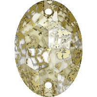 Камені Сваровські пришивні 3210 Crystal Gold Patina