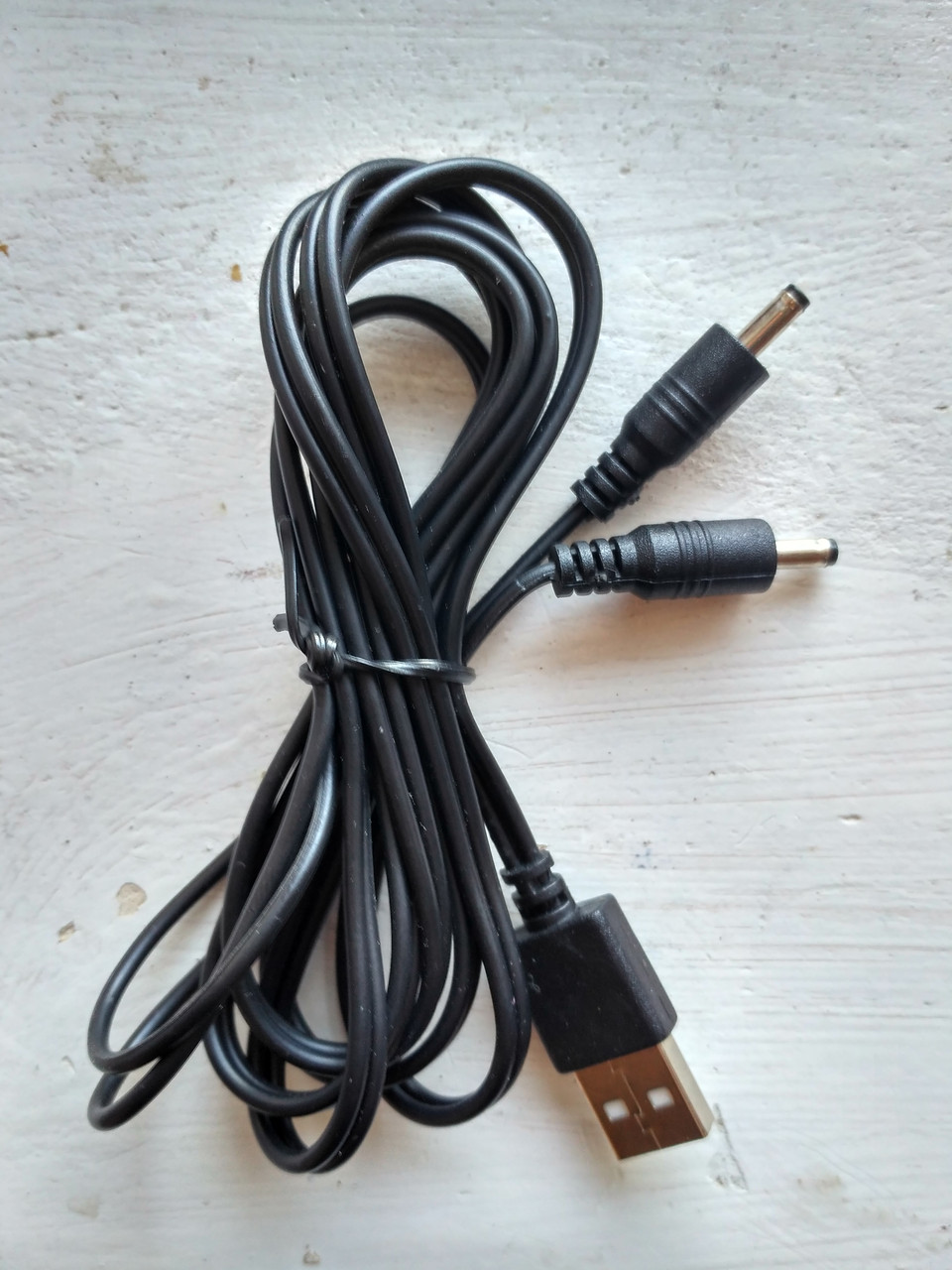 Кабель двійник Usb - 2 DC для підключення до PowewrBank або мережі одягу з підігрівом