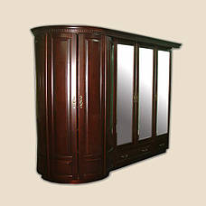 Шафа дерев'яна  з дзеркалами  в класичному стилі для спальні / вітальні / передпокою / коридору Венера РКБ-Меблі, колір на вибір, фото 2