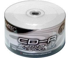 CD-R диски для аудіо, принтові Emtec Printable Shrink/50