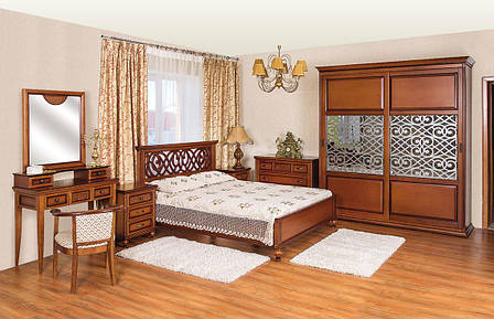 Дерев'яна спальня в класичному стилі Глорія , колір на вибір РКБ-Меблі, фото 2