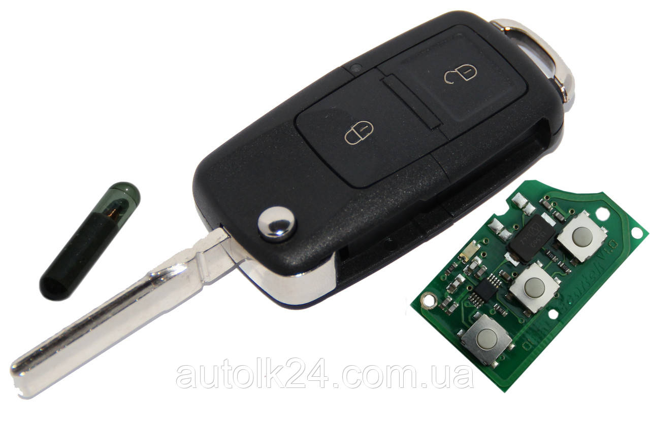 Викидний ключ для SEAT 1J0 959 753 N chip ID48 433Mhz