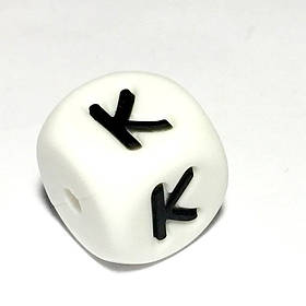 Літера - К (силіконові намистини)