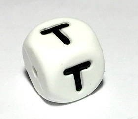 Літера - Т (силіконові намистини)