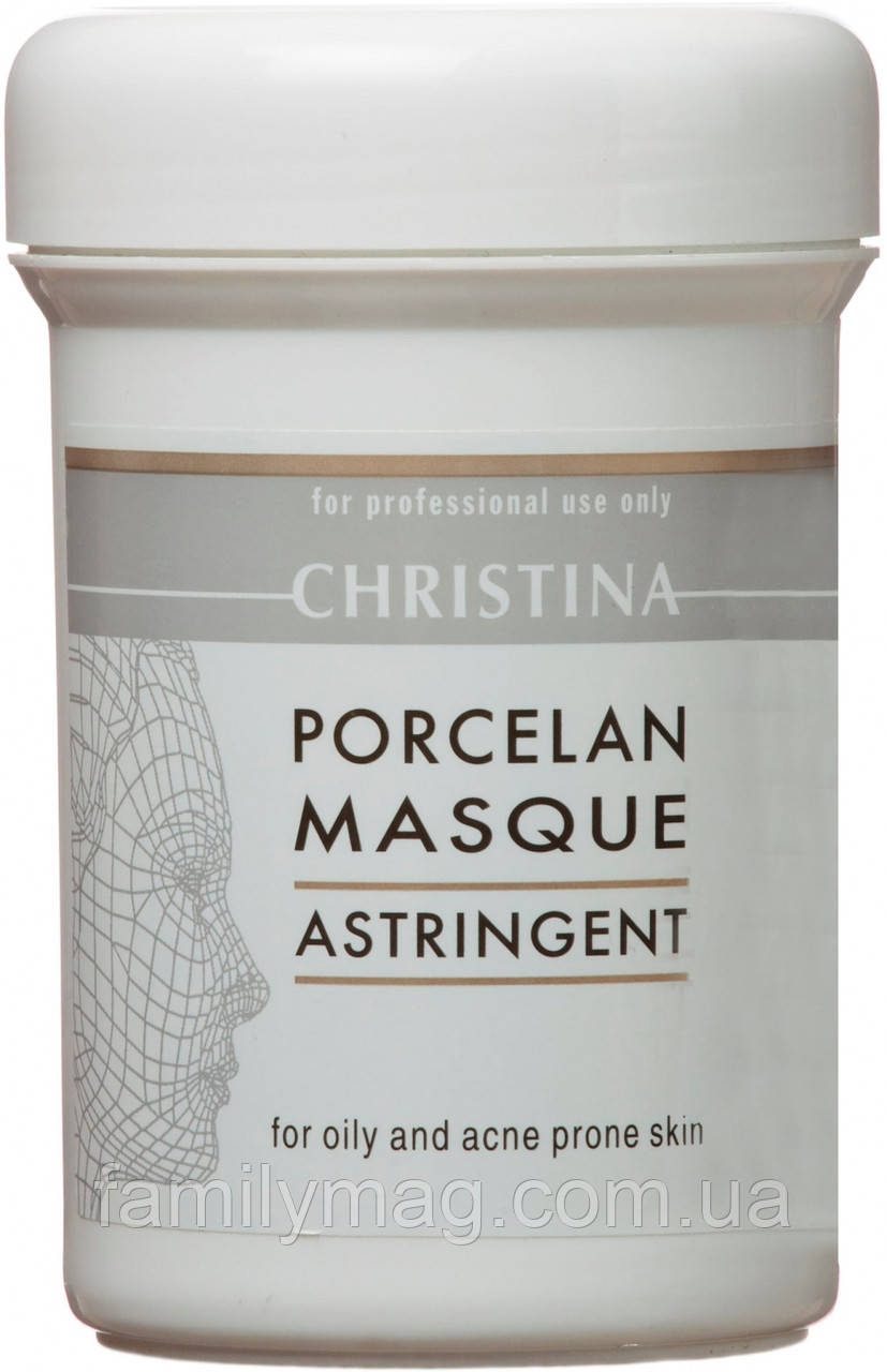 Поросювальна порцелянова маска, Christina PORCELAN MASK ASTRINGENT, 250 мл.