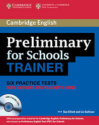 Підручник Cambridge English: PET for Schools Trainer Practice Tests with answers, teacher's Notes and Audio CDs