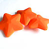 Зірка велика (помаранчевий) 45мм, силіконові намистини, фото 2
