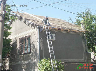 Монтаж металлочерепицы Афина Одесса