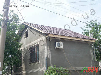 Монтаж металлочерепицы Афина 