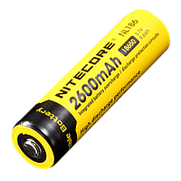 Аккумулятор литиевый Li-lon18650 Nitecore NL186  3.7V (2600 mAh), защищенный