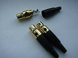 Разьем gold mini XLR 3pin для гарнітур Shure, AKG K701, K712, Q701, фото 2