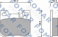 Колодки тормозные задние Mercedes 190-500, C180-280 Fomar