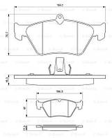 Колодки тормозные передние Opel Omega B 94-; Vectra A 92-95; Calibra 90-95 Bosch