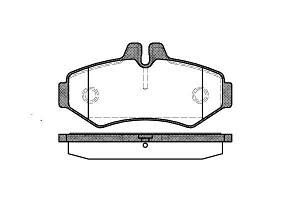 Колодки гальмівні задні Mercedes Sprinter 903 95-; Volkswagen LT 28-46 99 - Remsa