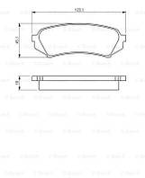 Колодки тормозные задние Toyota Land Cruiser 100 02- Bosch