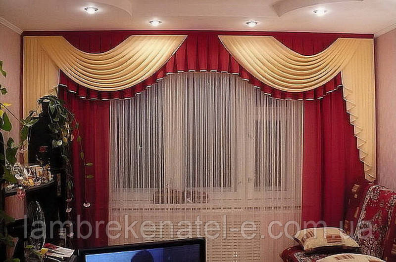 Ламбрекен у вітальню, фото 1