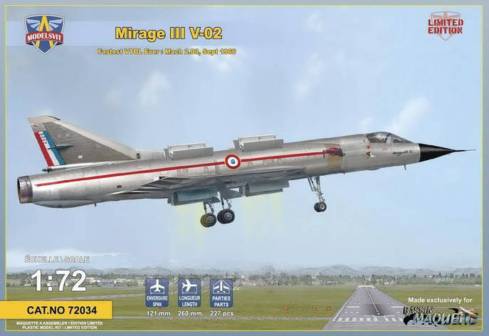 Mirage III V-02. 1/72 MS72034, фото 1