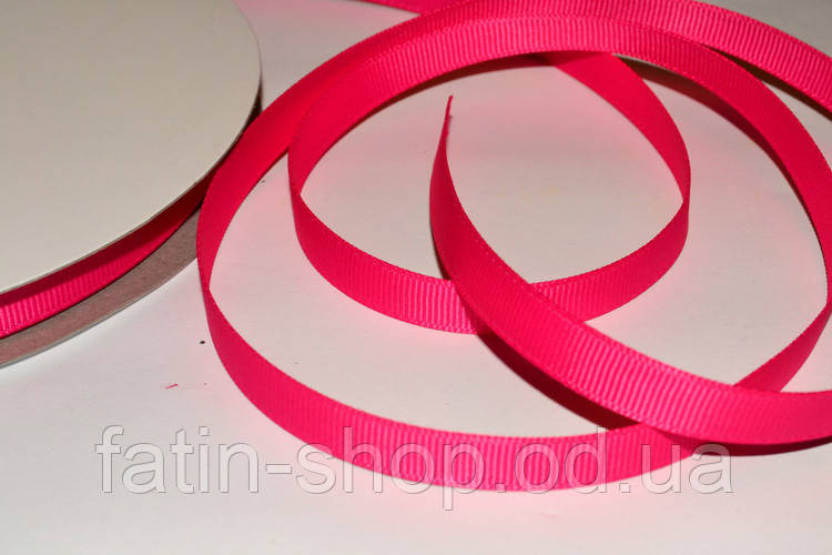 Репсова стрічка цв.Shoking Pink, фото 1