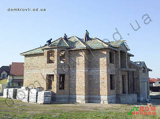 Монтаж керамической черепицы Roben Piemont. 