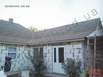 Монтаж битумной черепицы Katepal Rocky дюна.