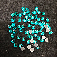 Стрази Swarovski (Сваровскі) Blue Zircon (229) SS-16 для прикрашування одягу, виробів, танцювальних костюмів, ку