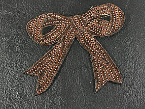 Нашивка бантик паєтки 80х70 мм