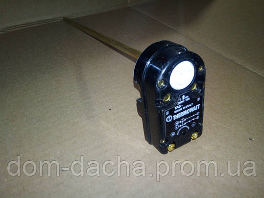 Механічний Терморегулятор TAS / 15А / 250V з термозахистом (для Тенів), Thermowatt, Італія, фото 2
