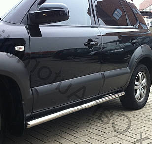 Підніжки, Труби на Hyundai Tucson (c 2004---) Хюндай Туксон PRS