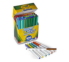 Фломастери Crayola Super Tips Washable у наборі 100 кольорів не повторюються, Крайола