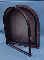 Кіот для арочної ікони, з внутрішньою дерев'яною рамою, що відкривається., фото 5