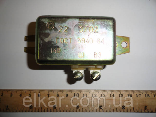 Реле-регулятор штекерний 14В   22.3702 (Совєк), фото 1