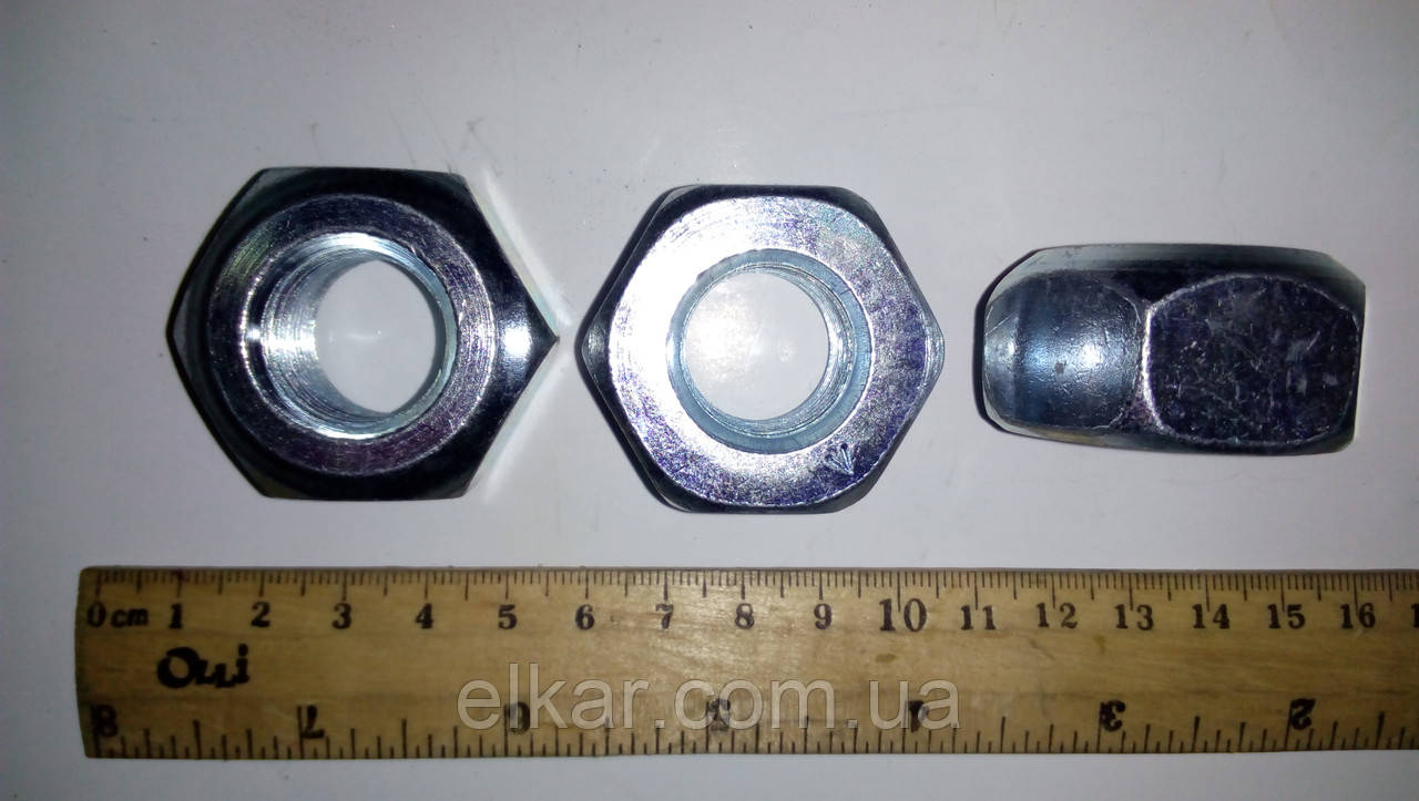 Гайка колеса перед. ГАЗ 3307,53,ЗІЛ 130  М20х1,5 різьблення прав.  250712 (вир-во Китай)