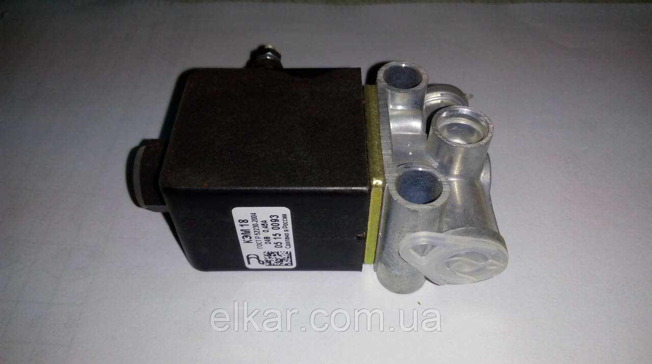 Клапан електромагн КЕМ 18  24В клема М4 , К1/8" (Росія, Йошкар-Ола), фото 1