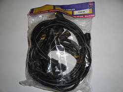 Провода високовольтні (мідь)  коричн. 9шт ГАЗ-53 53-3707078 (Україна)