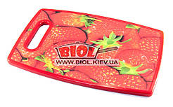 Дошка обробна 30х20 см (декор — "полуниця") Stenson