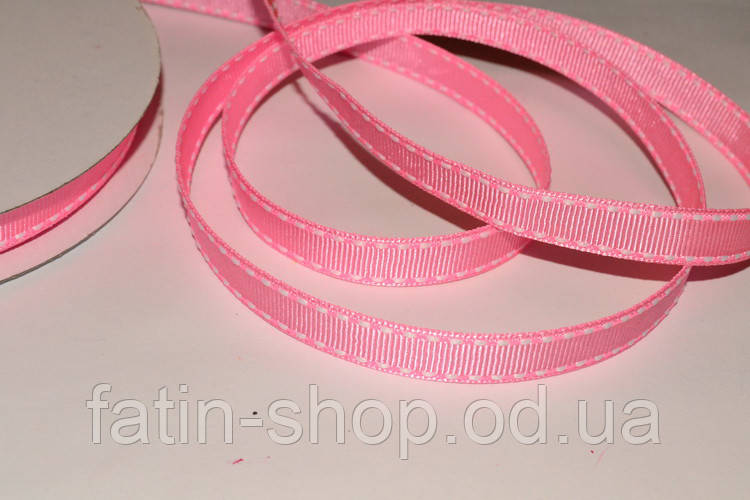 Репсова стрічка рядок кол.Pink