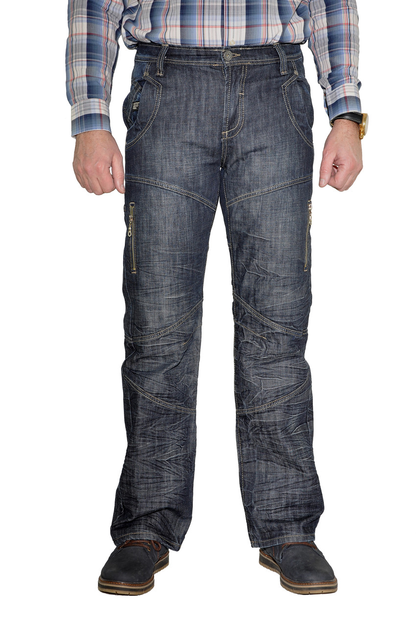 Джинси чоловічі Crown Jeans модель 2059 (inv bl blck)