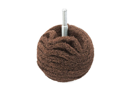 Куля полірувальний для металу - Flexipads Scruff Ball Maroon Very Fine 75 мм. 3" P240-360 коричневий (BA340), фото 2