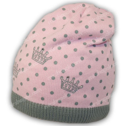 ОПТ Вязаная шапка для девочки, р. 50-52, K443 (5шт/упаковка) - фото 3 - id-p641862529