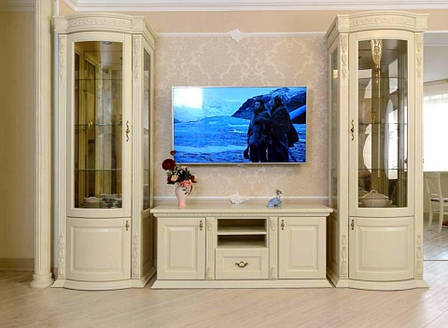 Вітальня з масиву дерева в класичному стилі Платина РКБ-Меблі, колір на вибір, фото 1