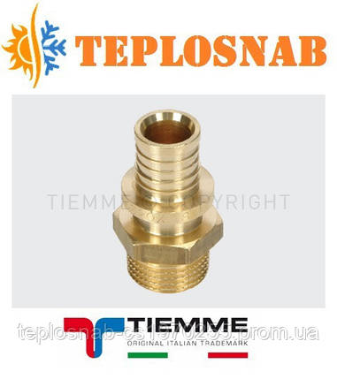 Перехідник прямий з зовнішньою різьбою 32 x 4,4 - 1" Tiemme, фото 2