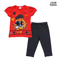 Уцінка - Літній костюм "Зайчик" для дівчинки. 4 роки