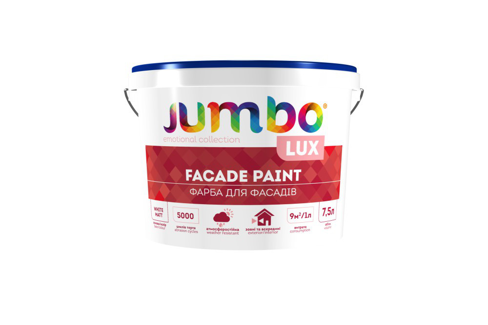 Jumbo Lux - 7.5л Краска фасадная высоконаполненная - фото 1 - id-p641888778