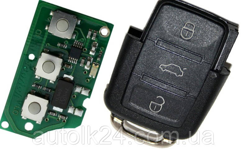 Пульт для ключа VOLKSWAGEN, SEAT, SKODA 434Mhz 1K0 959 753 G