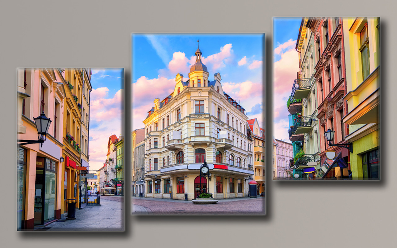 Модульна картина на полотні з 3-х частин "Польща"