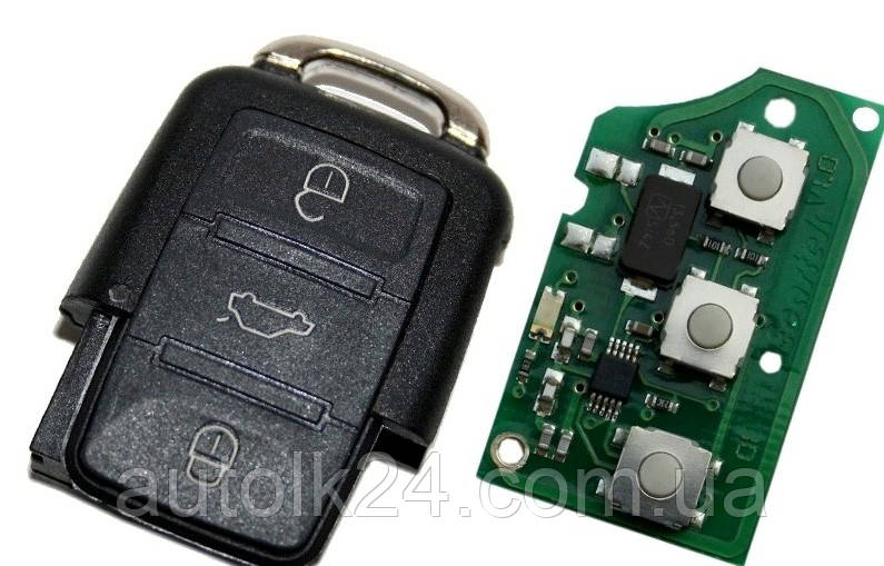 Пульт для ключа VOLKSWAGEN 3 кн 1J0 959 753 AH 433mhz,