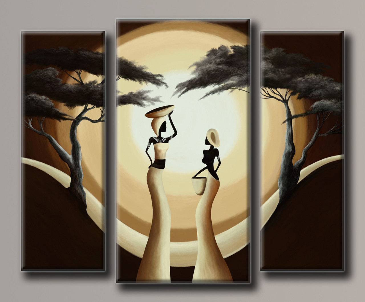 Модульна картина на полотні з 3-х частин "Африка"